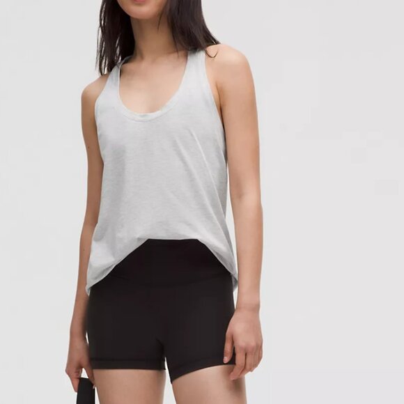lululemon athletica Tops - Lululemon Love Tank Top Heathered Core Ultra Light Grey